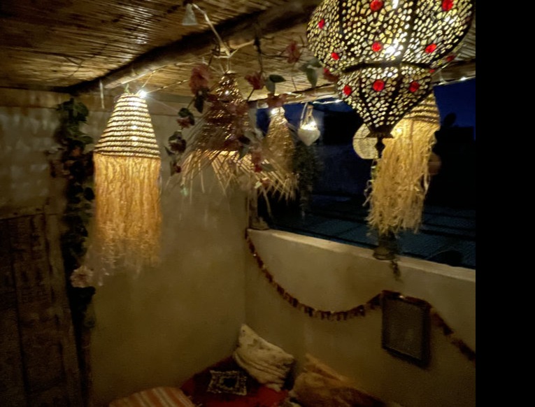 Detail from the lounge area of the roof teracce